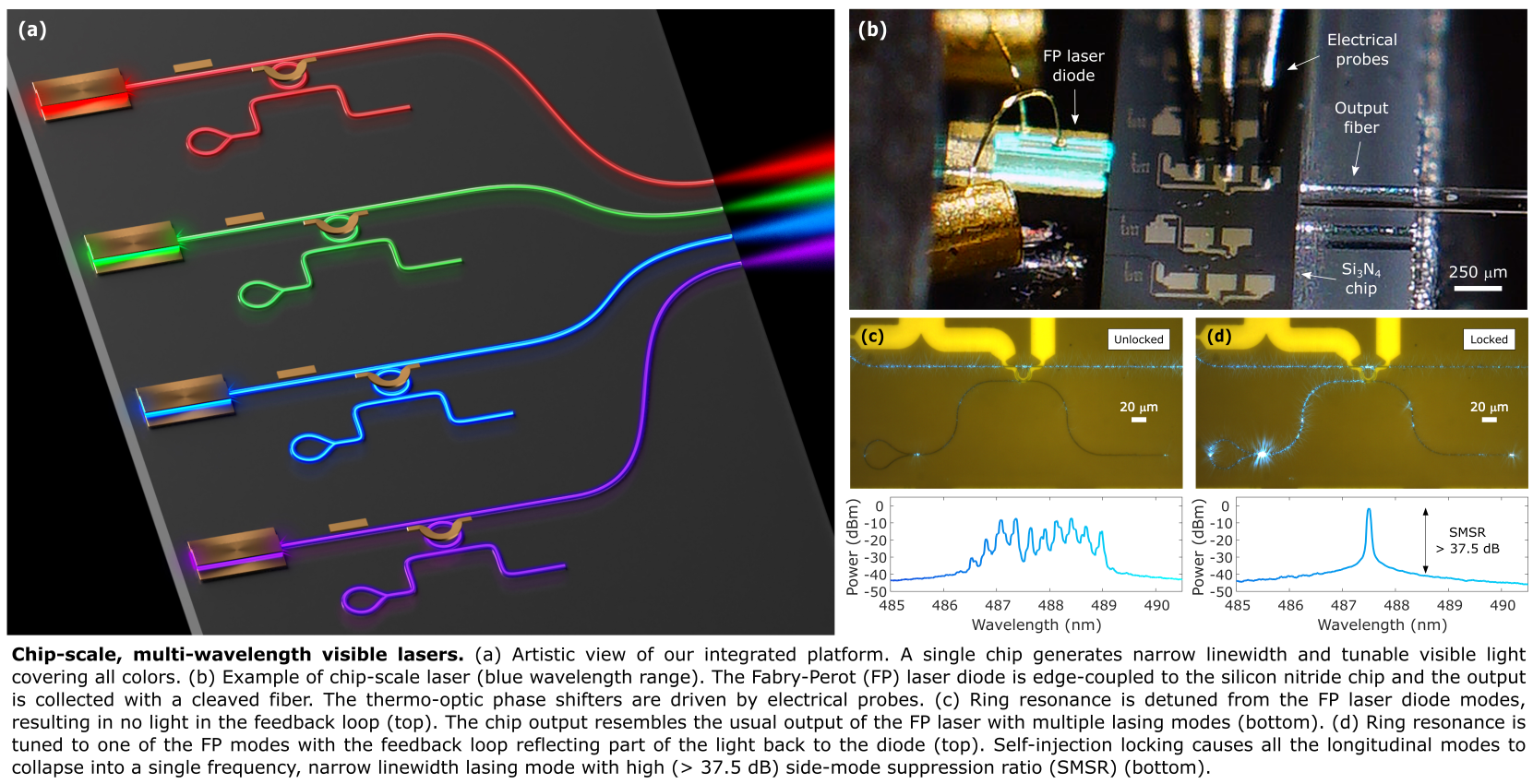 chip-scale visible lasers