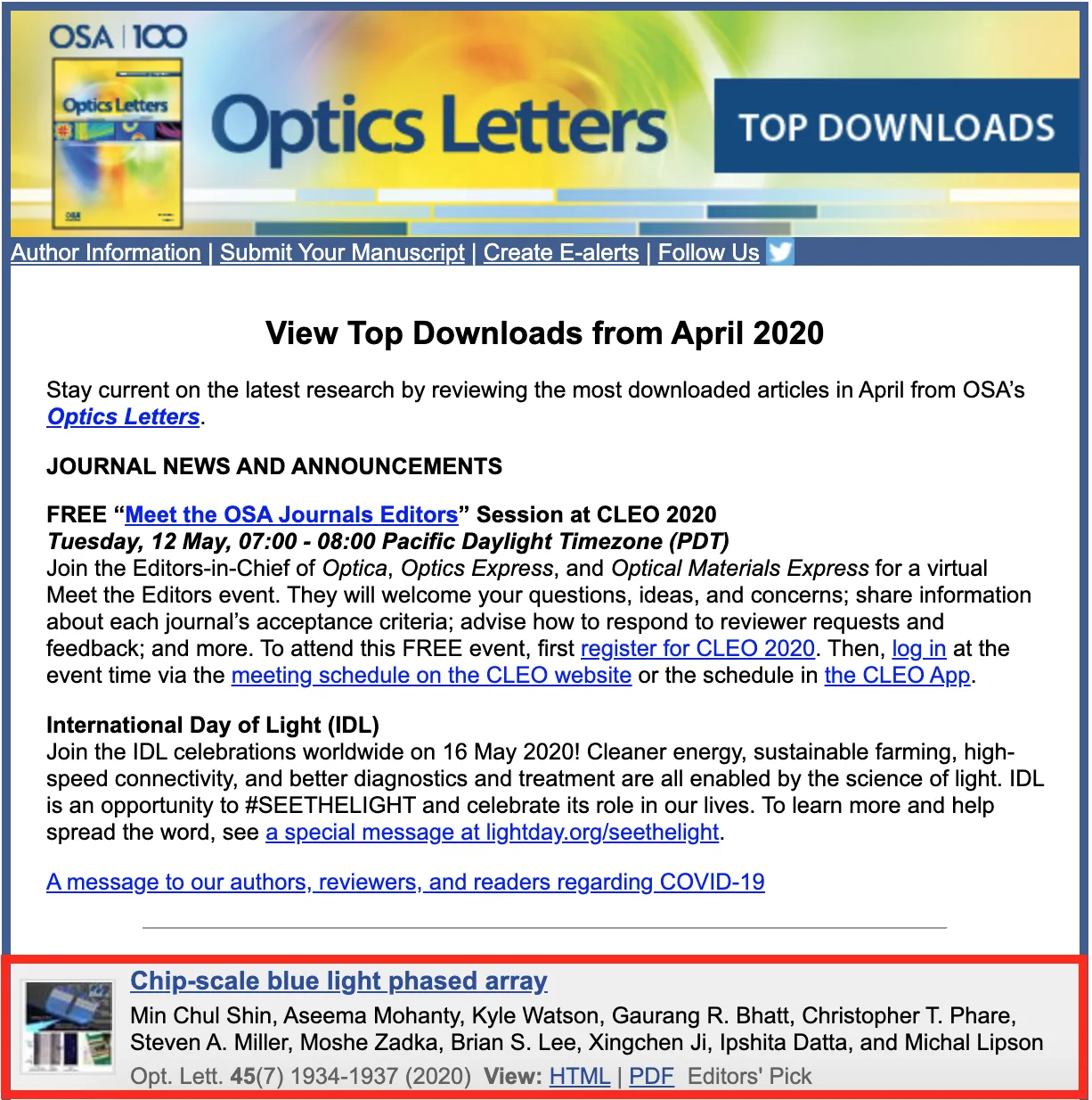 OL Top Downloads April 2020