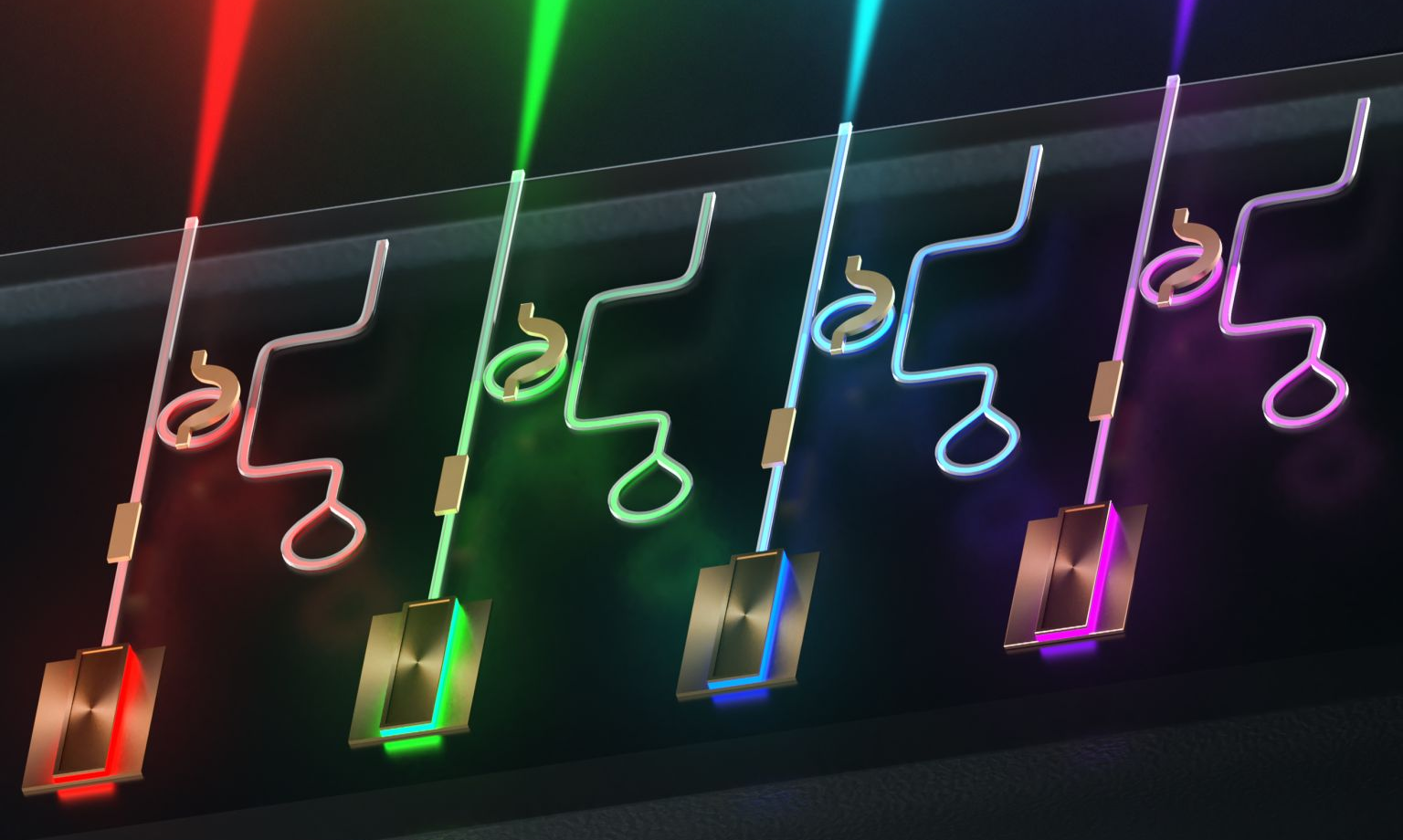 Widely tunable and narrow-linewidth chip-scale lasers from near-ultraviolet to near-infrared wavelengths